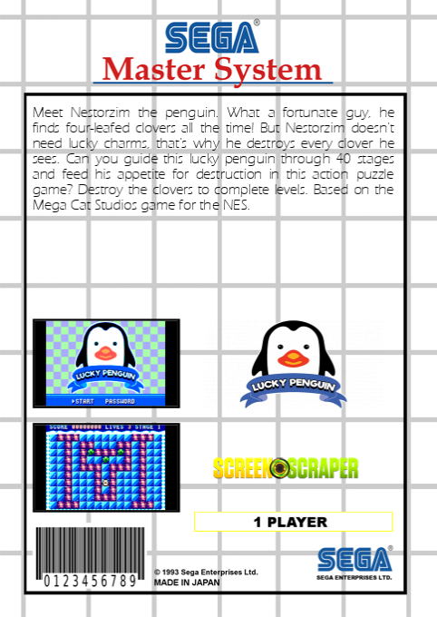 Lucky Penguin (Homebrew) — Box back